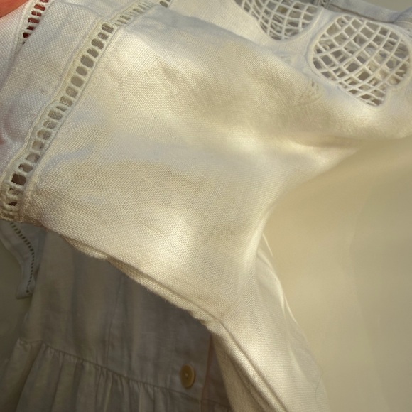 Madewell Cassie White Linen Dress - Picture 13 of 15